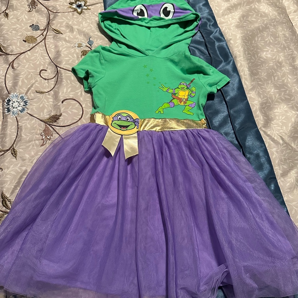 Nickelodeon Green and Purple Superhero Costume